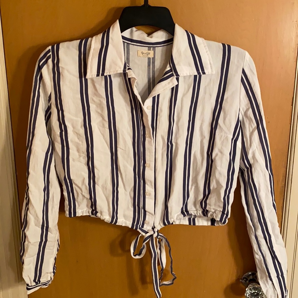 John Galt/Brandy Melville Striped Button Up